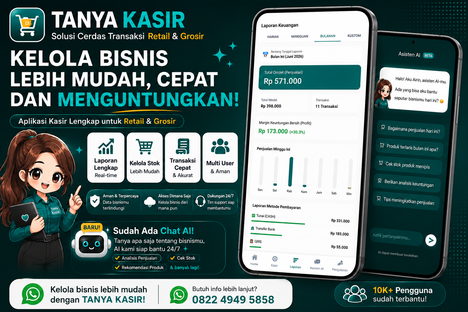 Tanya Kasir Banner